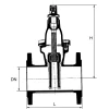 Nodular cast iron Gate valve, non-rising spindle | KP-507